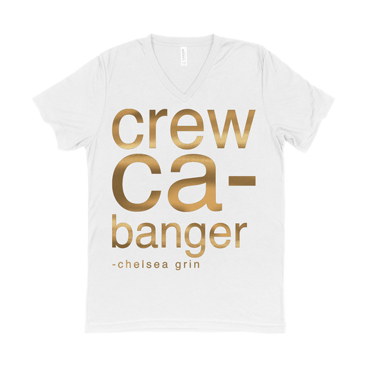 CREWCA-BANGER GOLD FOIL - V-NECK *pre-order*