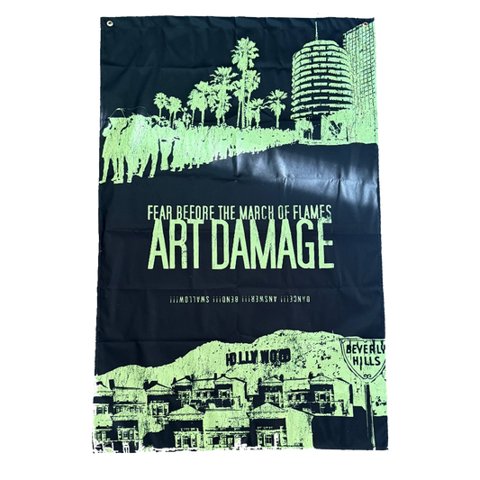 ART DAMAGE - WALL FLAG (made-to order) - Heelest, fbtmof tribute