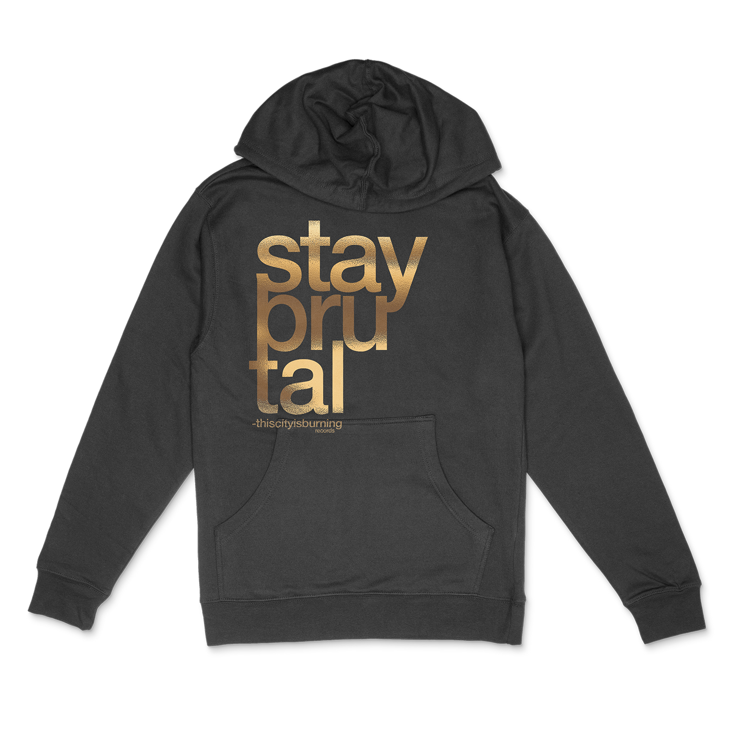 STAY BRUTAL GOLD FOIL v2 - HOODIE *pre-order* - Heelest