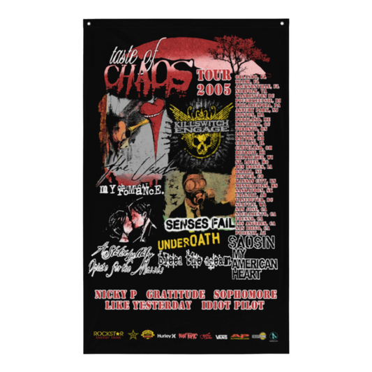 TASTE OF CHAOS 2005 - WALL FLAG *made-to-order*