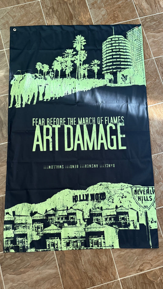 ART DAMAGE - WALL FLAG (3 LEFT)