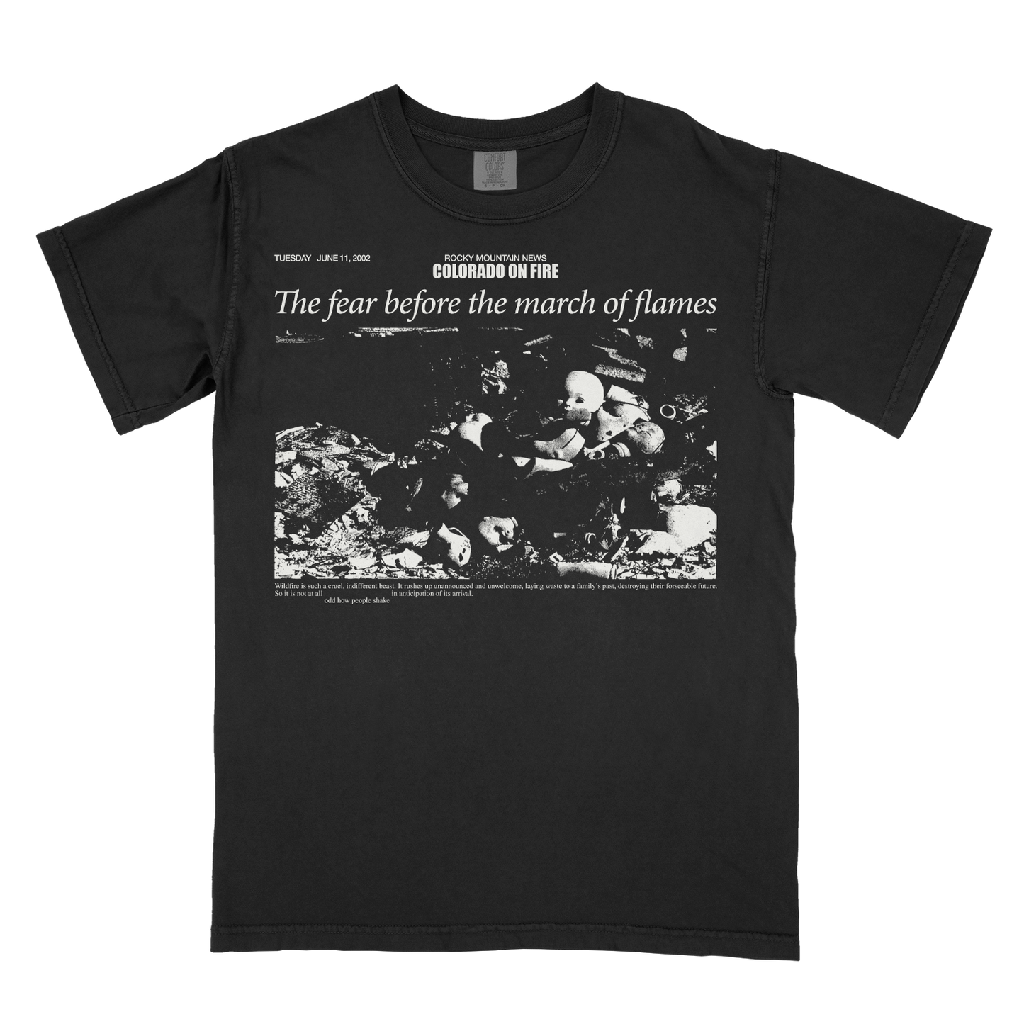 THE HAYMAN FIRE (2002) - T-SHIRT *pre-order*