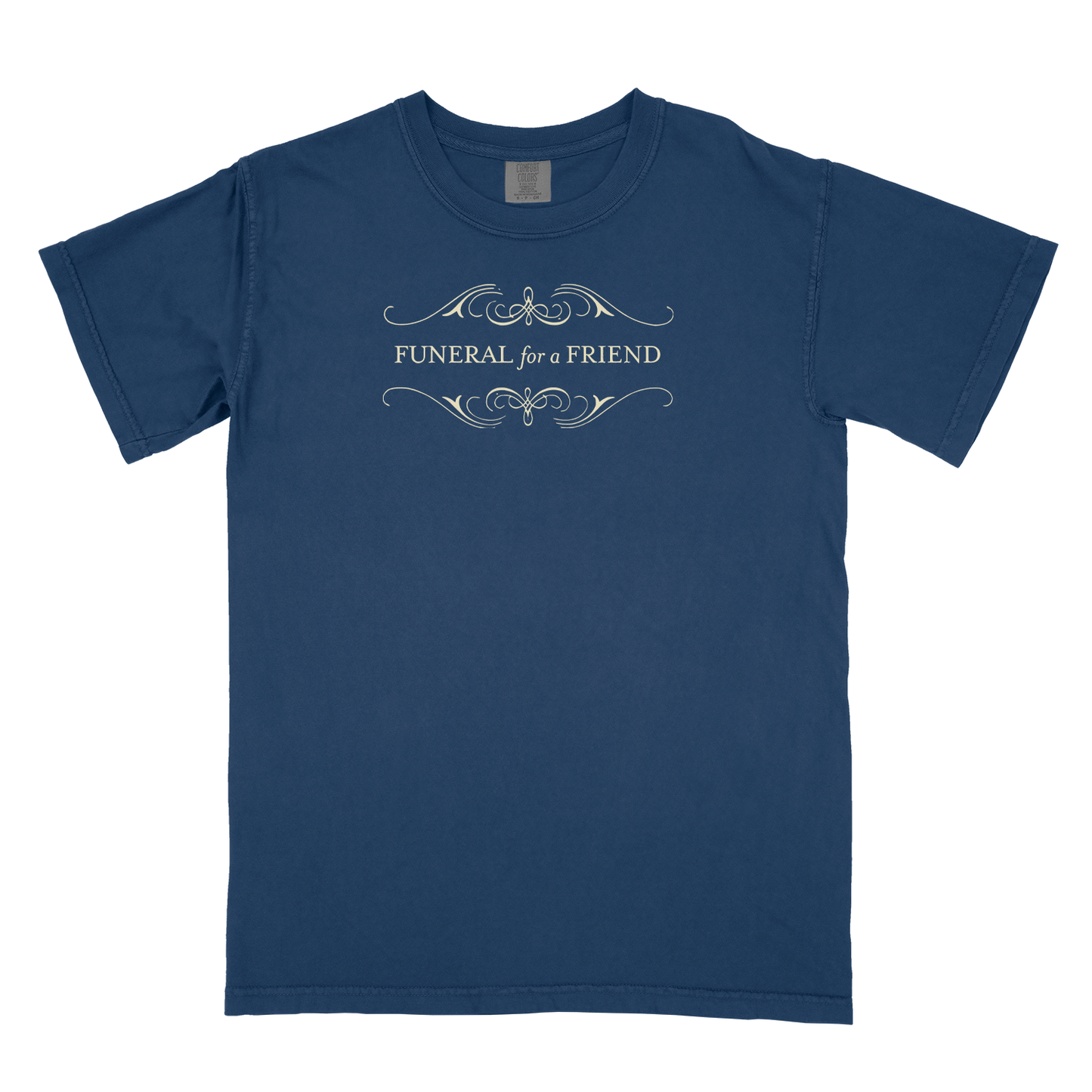 HOMIE’S FUNERAL T-SHIRT *pre-order* - Heelest, DIY, archival screen print (navy CC1717)