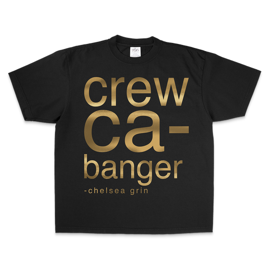 CREWCA-BANGER GOLD FOIL - T-SHIRT (extras)