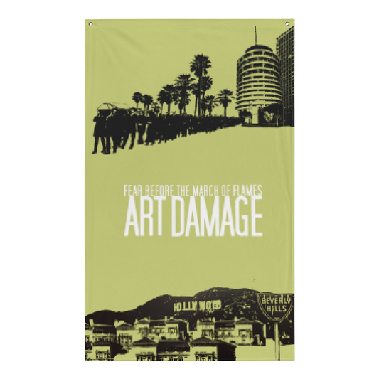 ART DAMAGE v2 - WALL FLAG (made-to-order)