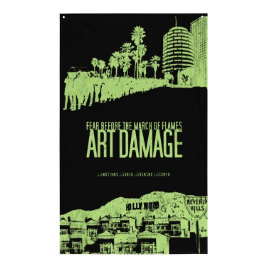ART DAMAGE - WALL FLAG (made-to order)