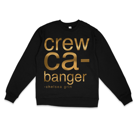 CREWCA-BANGER GOLD FOIL - CREWCA NECK *pre-order*