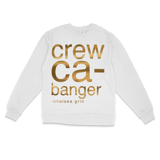 CREWCA-BANGER GOLD FOIL - CREWCA NECK *pre-order*
