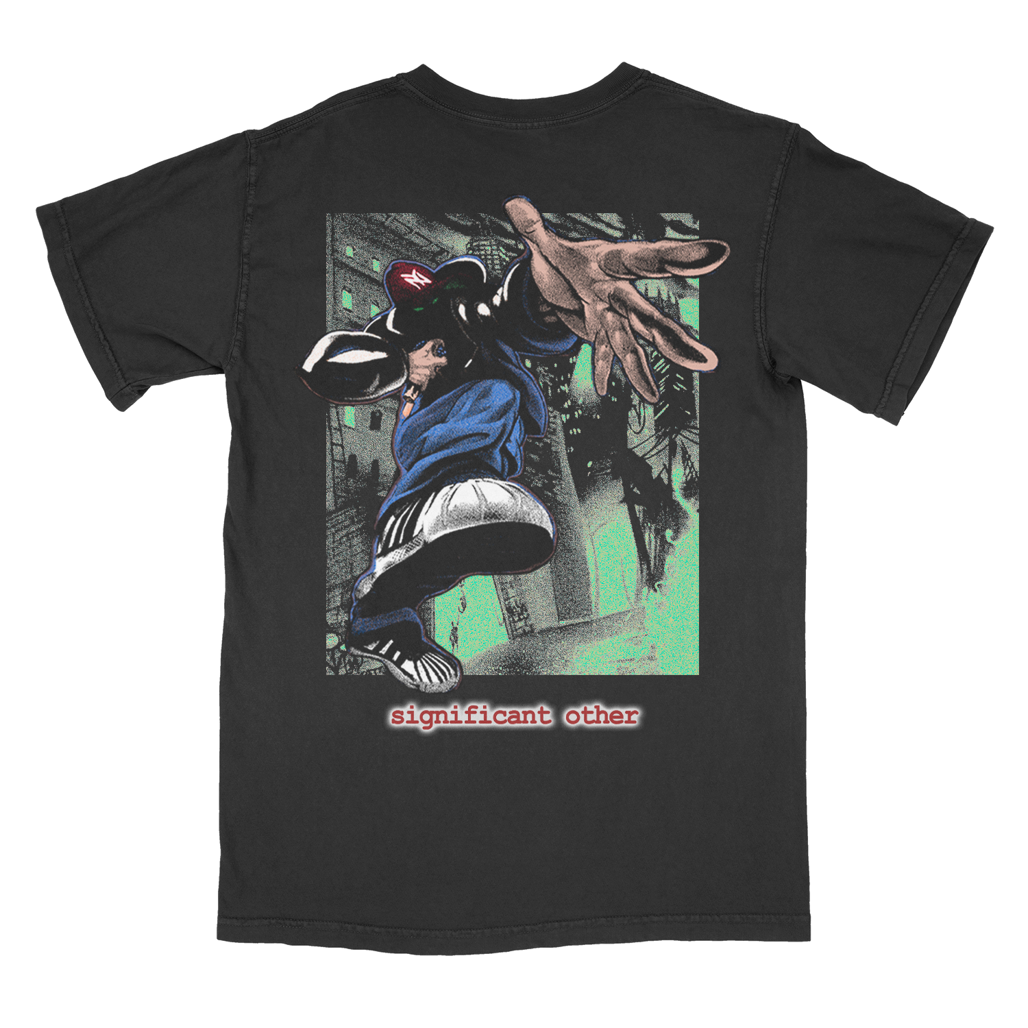 SIGNIFICANT T-SHIRT - Heelest, DIY, Screen print, archival (back, black cc1717)