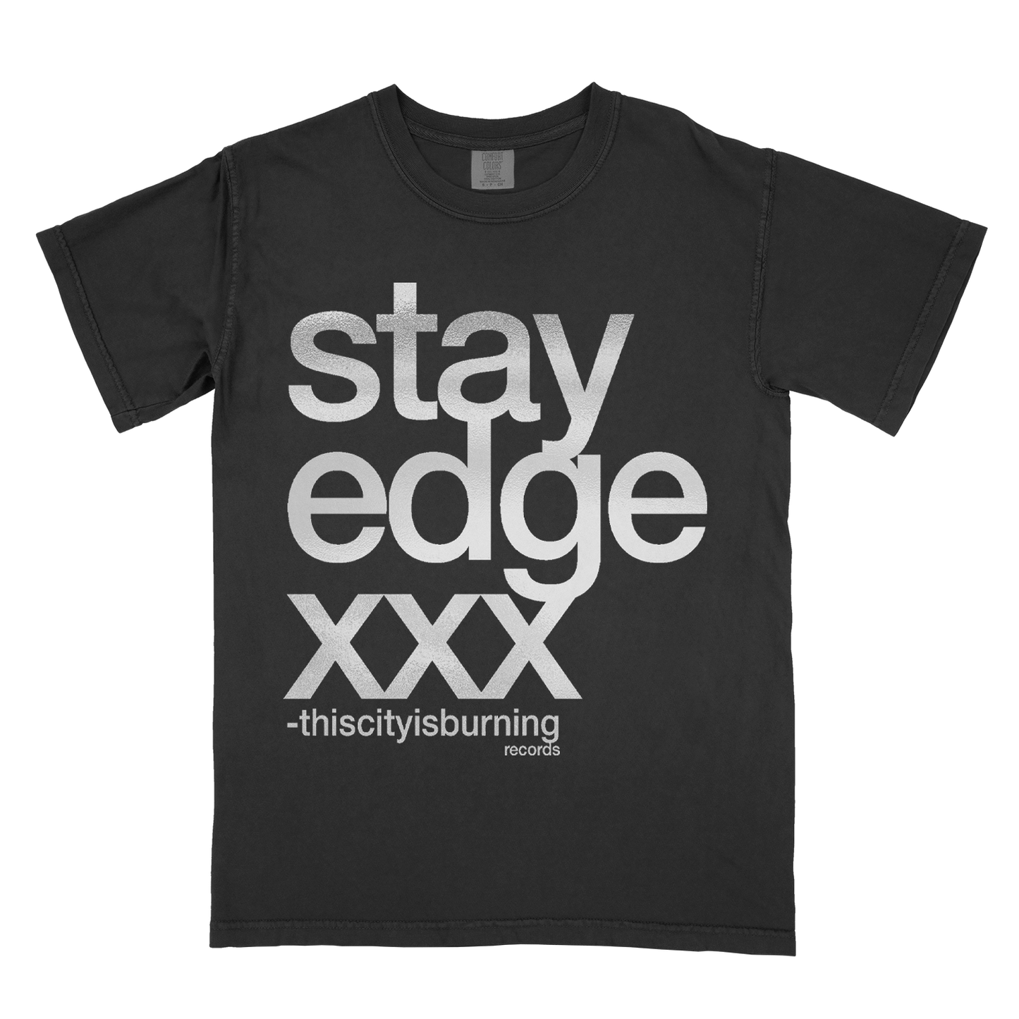 STAY EDGE SILVER FOIL T-SHIRT (extras)