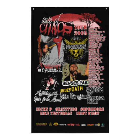 TASTE OF CHAOS 2005 - WALL FLAG *made-to-order*