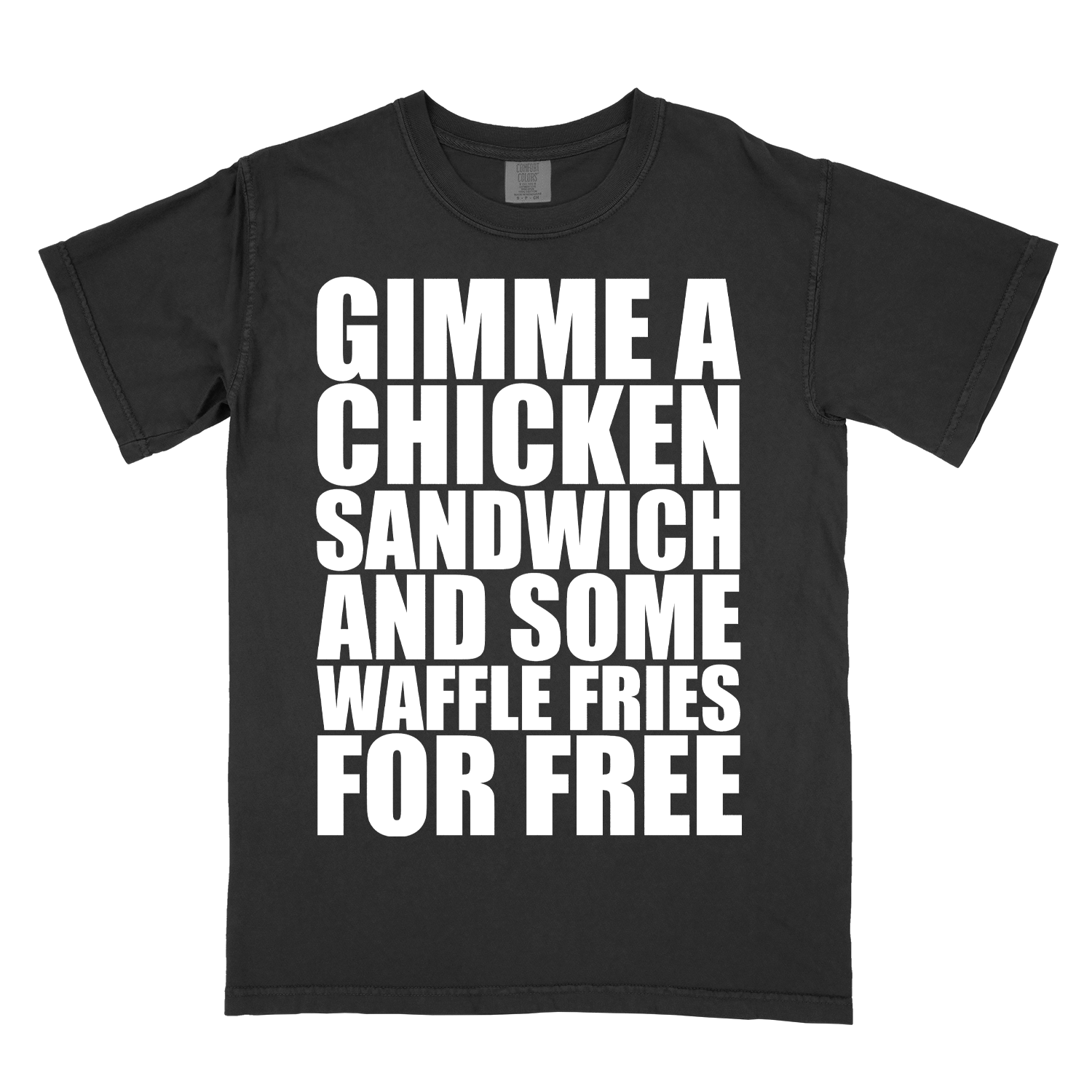 unforgivable, DIY merch; screen print on black comfort colors t-shirts