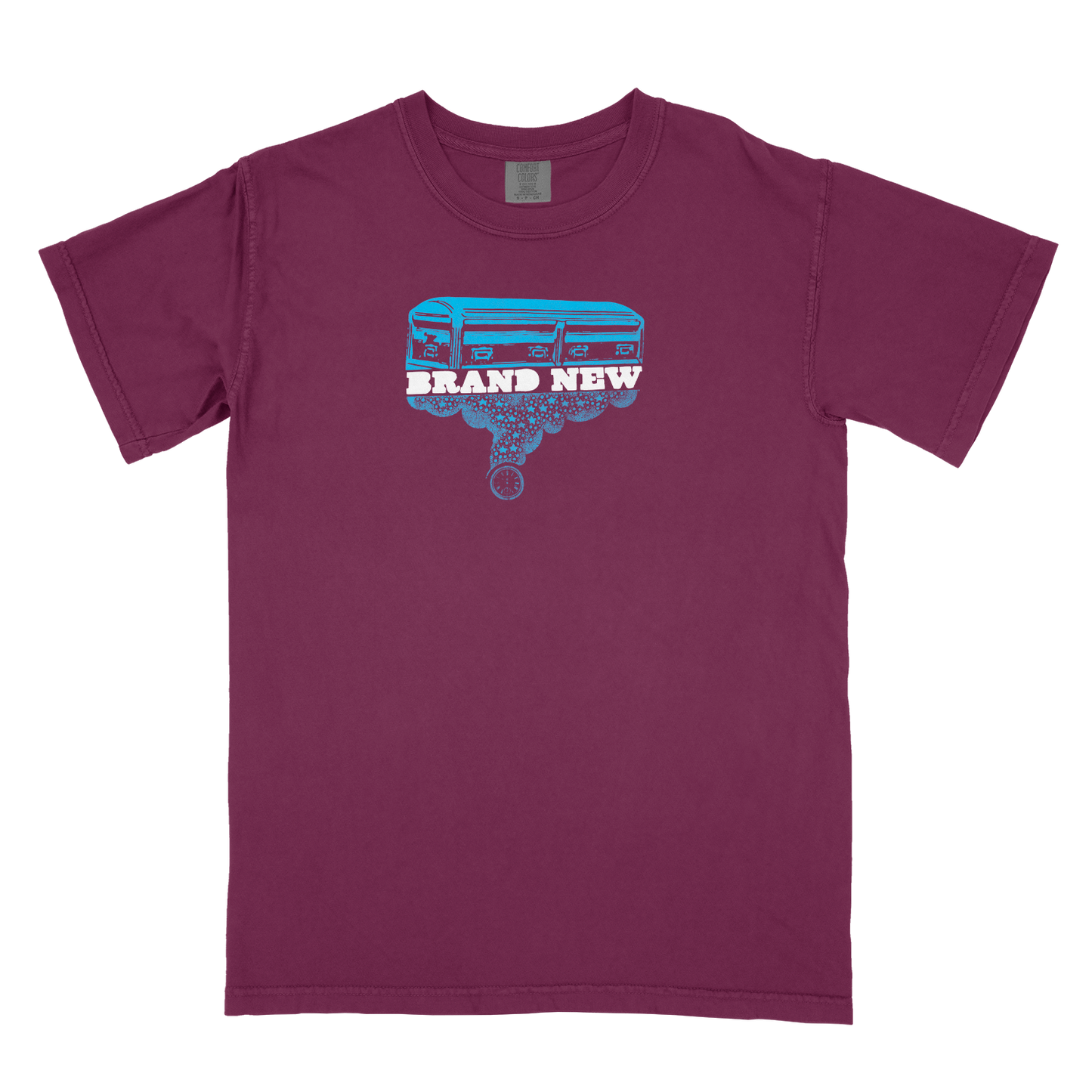 COFFIN - T-SHIRT *pre-order* - Heelest, DIY, Screen-print, maroon