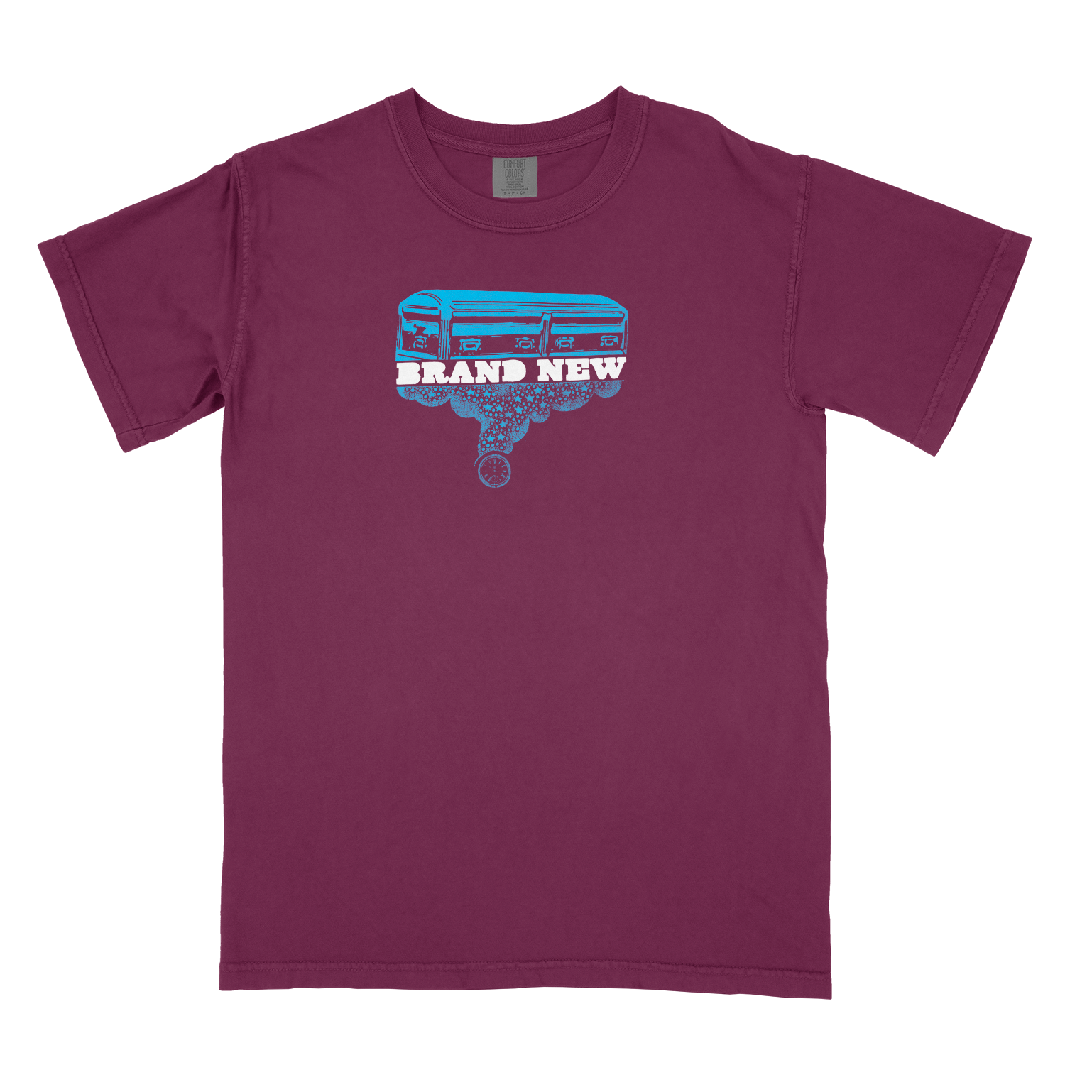 COFFIN - T-SHIRT *pre-order* - Heelest, DIY, Screen-print, maroon